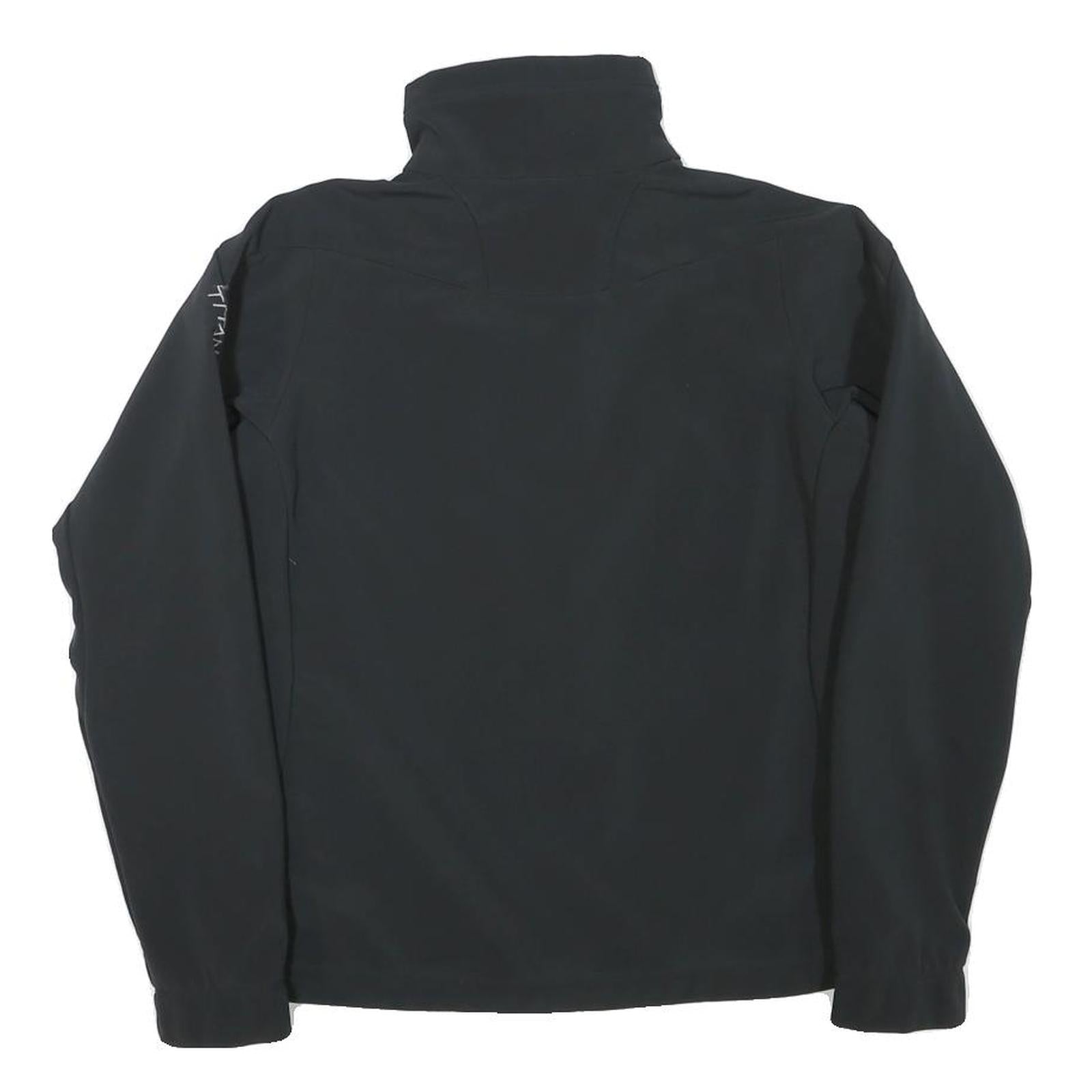 COLUMBIA Womens Black Jacket XS Polyester Blend Plain Lightweight Outdoor Zip