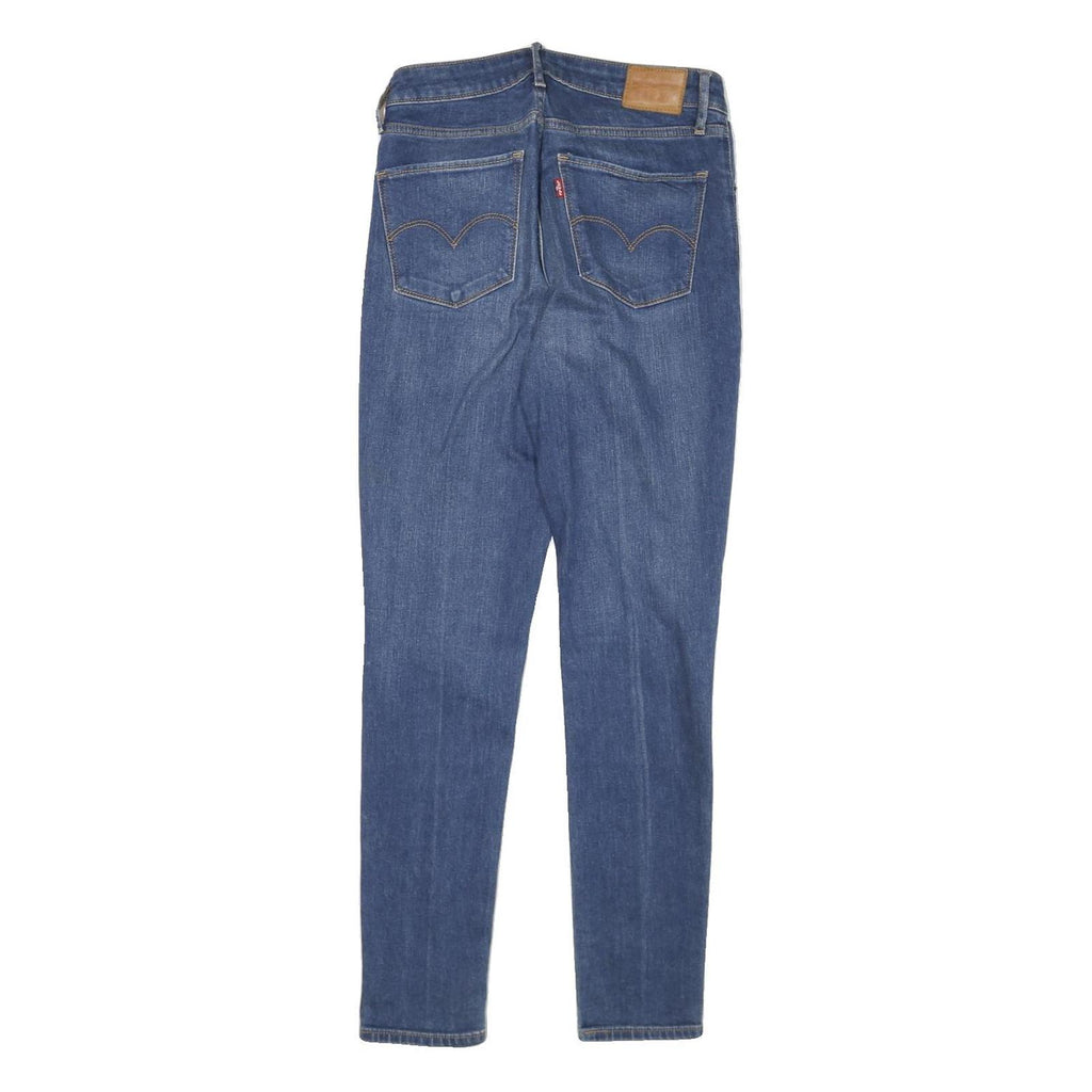 LEVI'S 721 Womens Slim Blue Denim Medium Woven W27 L29 Slim Fit Zip Jeans