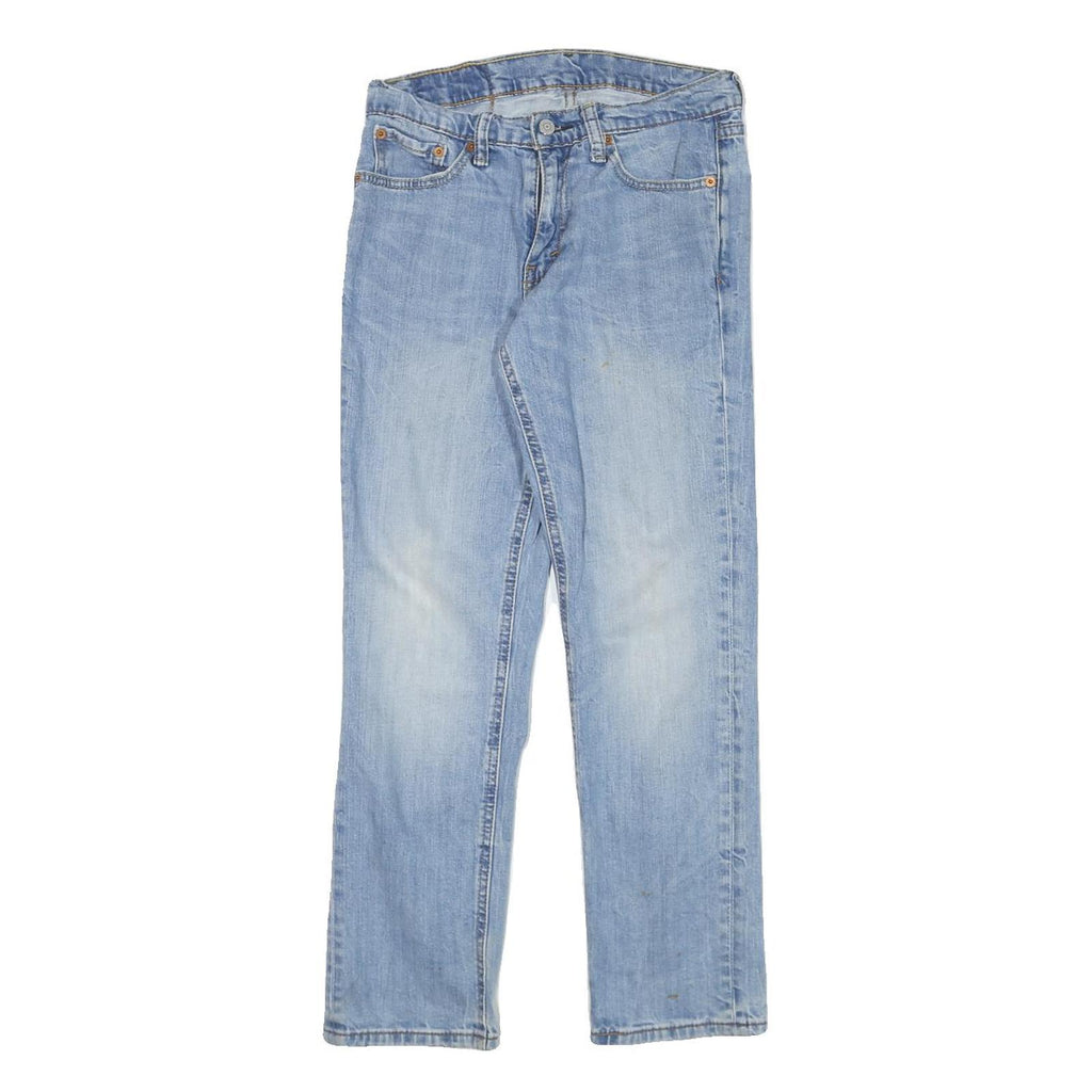 LEVI'S Mens Jeans Blue Slim Straight Denim Light W27 L27 Classic Fit Zip Closure