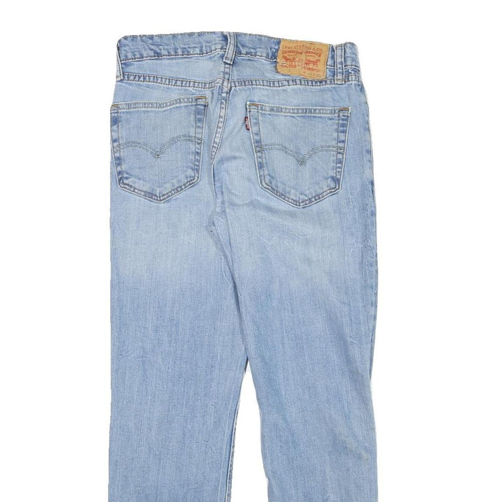 LEVI'S Mens Jeans Blue Slim Straight Denim Light W27 L27 Classic Fit Zip Closure