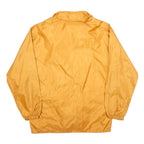 US BASIC Mens Yellow Nylon Zip Jacket M Plain Lightweight Casual Windbreaker