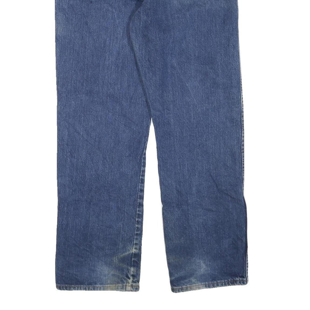 DICKIES Mens Blue Regular Fit Straight Denim Jeans W38 L32 Zip Cotton Blend