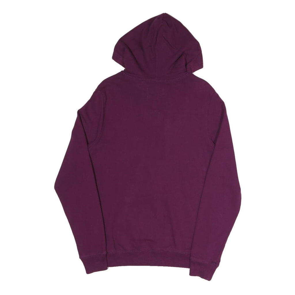 DOWN UP Womens Purple Hoodie S Swag Tour Crew Graphic Cotton Blend Pullover
