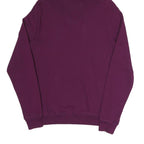 DOWN UP Womens Purple Hoodie S Swag Tour Crew Graphic Cotton Blend Pullover