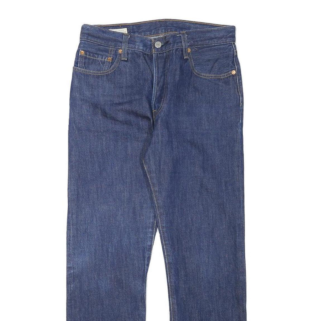 LEVI'S 501 Womens Jeans Blue Regular Straight Denim Medium W29 L27 Classic Fit