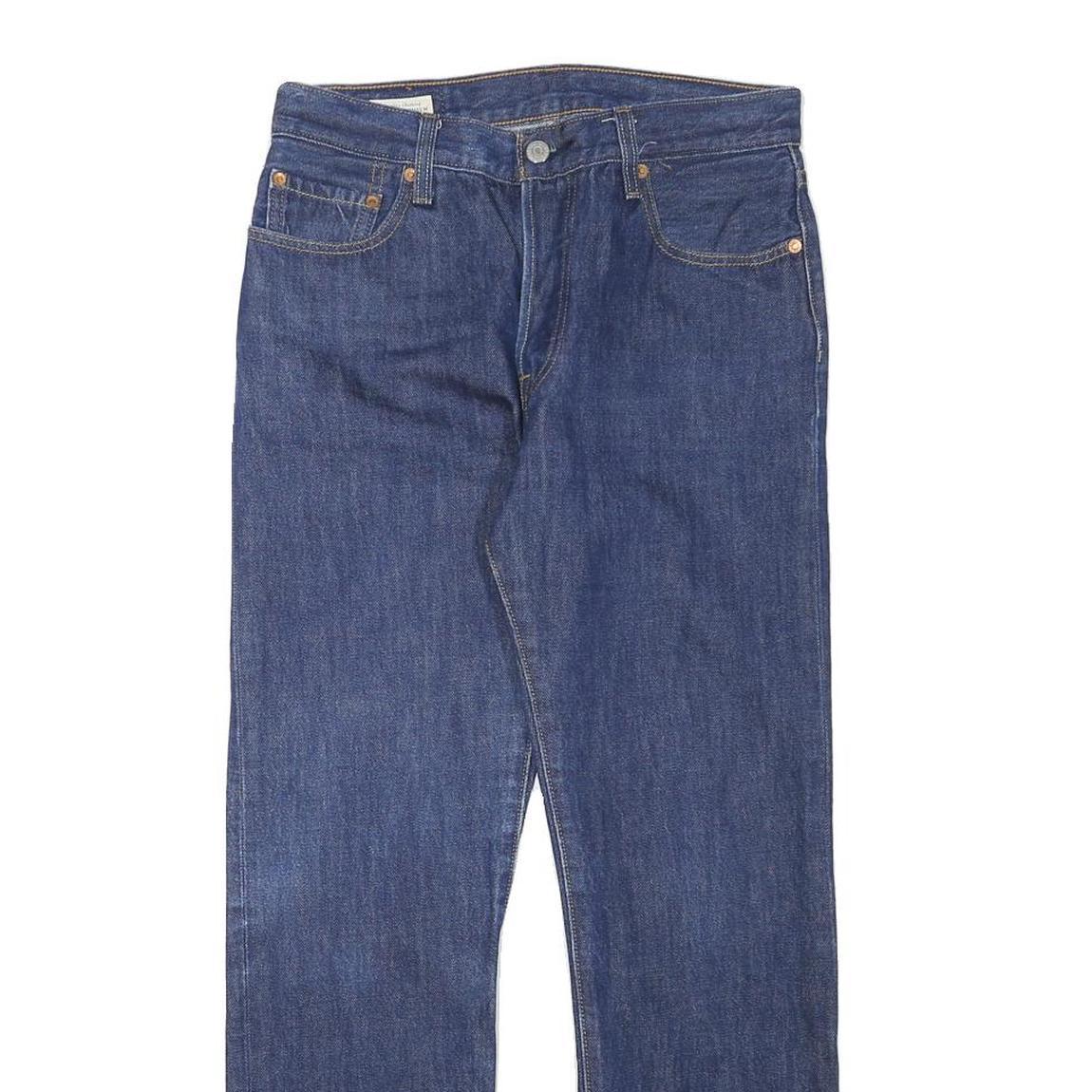 LEVI'S 501 Womens Jeans Blue Regular Straight Denim Medium W29 L27 Classic Fit