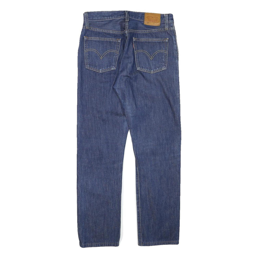 LEVI'S 501 Womens Jeans Blue Regular Straight Denim Medium W29 L27 Classic Fit