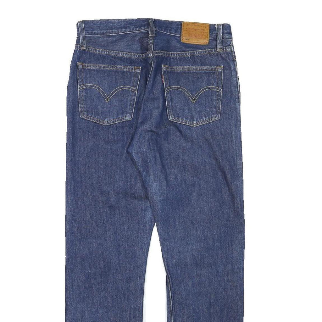 LEVI'S 501 Womens Jeans Blue Regular Straight Denim Medium W29 L27 Classic Fit
