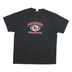 PORT AND COMPANY Mens Black Prodigy Volleyball Graphic T-Shirt XL Crew Neck