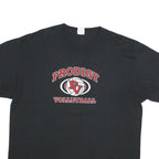 PORT AND COMPANY Mens Black Prodigy Volleyball Graphic T-Shirt XL Crew Neck