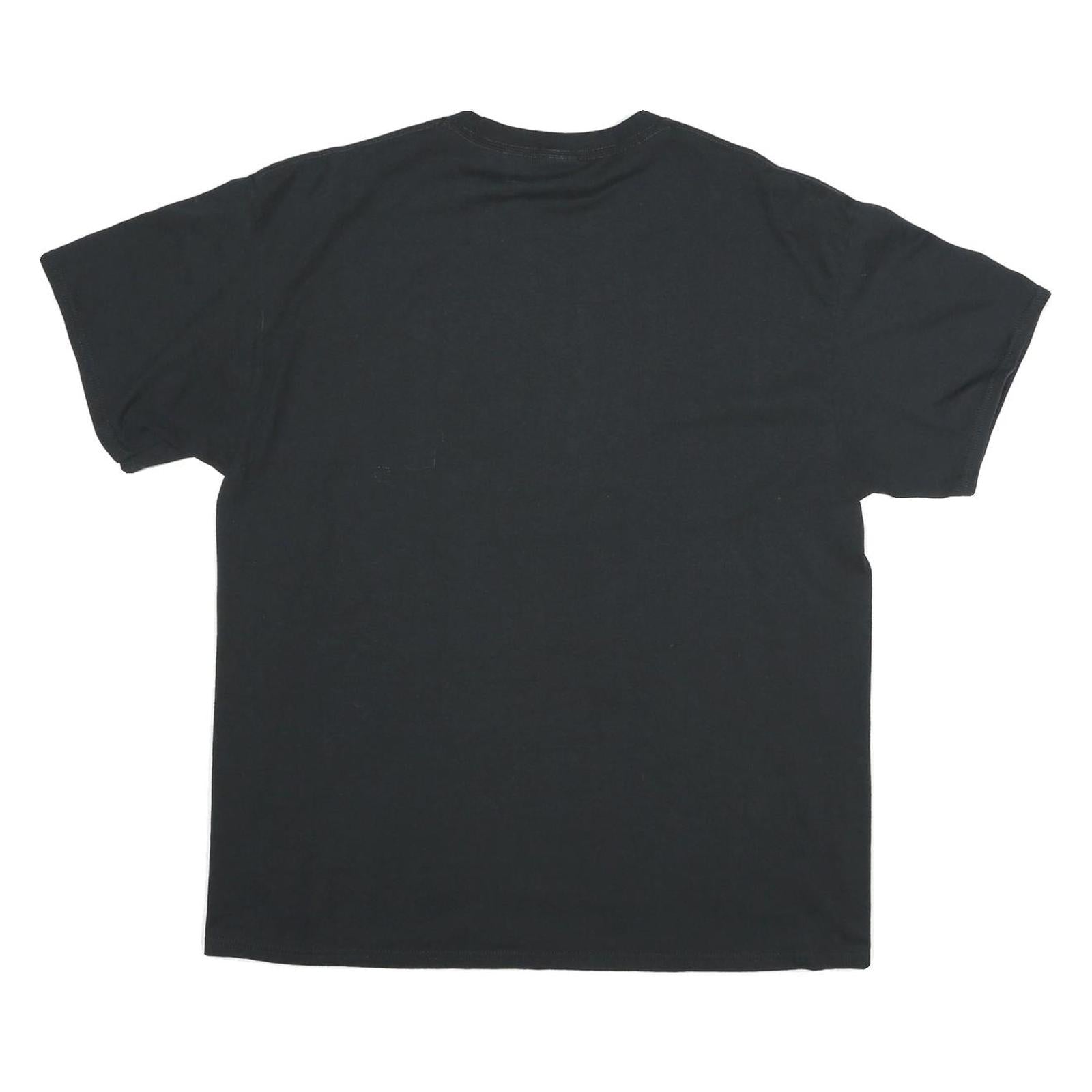 PORT AND COMPANY Mens Black Prodigy Volleyball Graphic T-Shirt XL Crew Neck