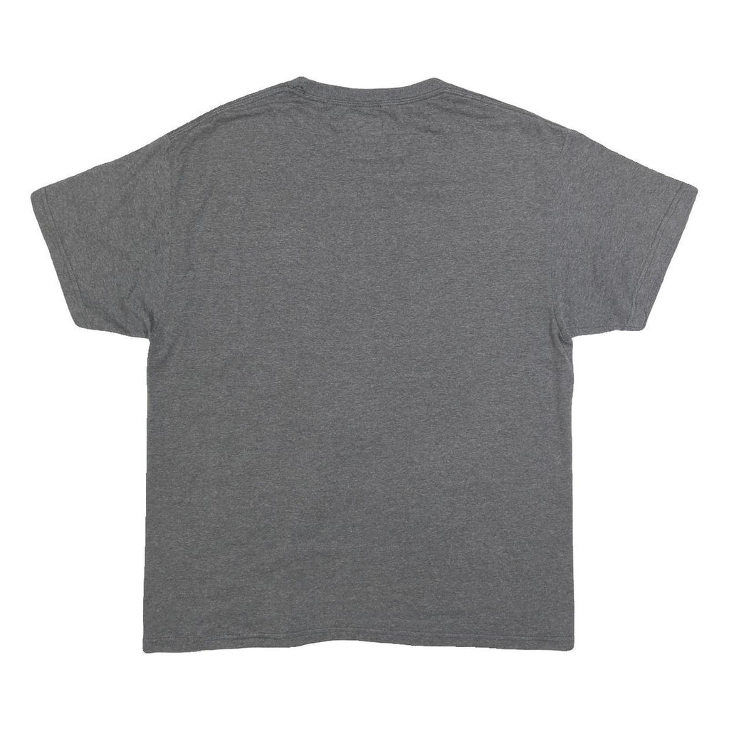 MAJESTIC Mens Grey Royals Baseball Graphic T-Shirt L Short Sleeve Crew Neck