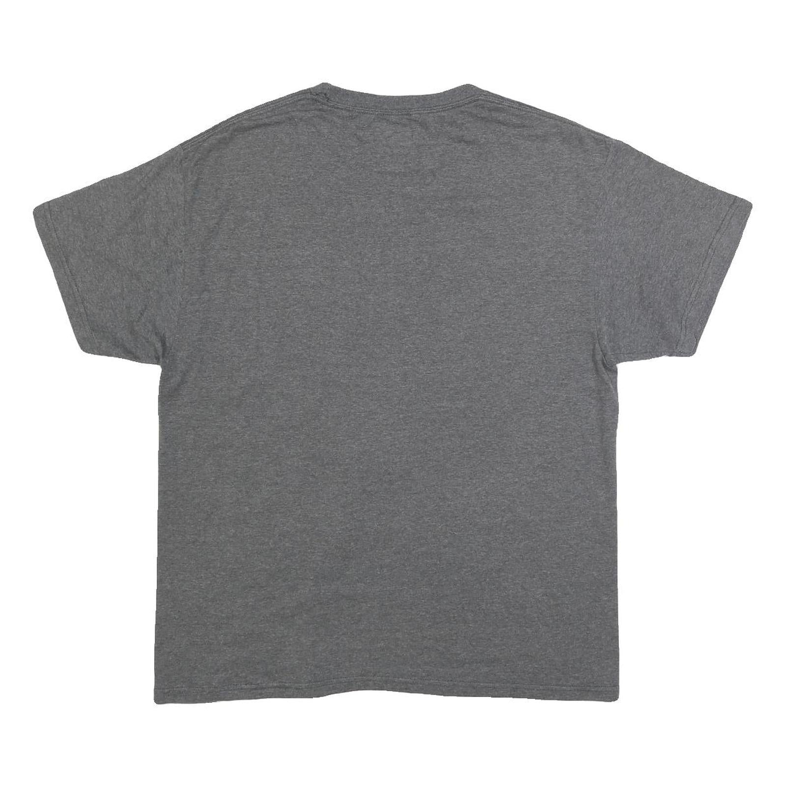 MAJESTIC Mens Grey Royals Baseball Graphic T-Shirt L Short Sleeve Crew Neck