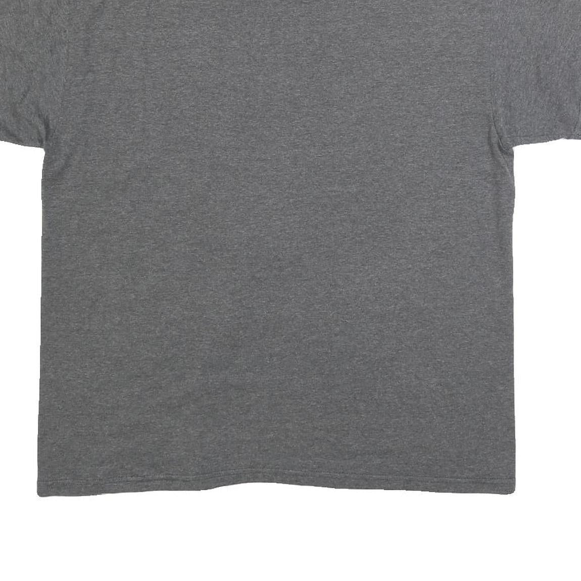 MAJESTIC Mens Grey Royals Baseball Graphic T-Shirt L Short Sleeve Crew Neck