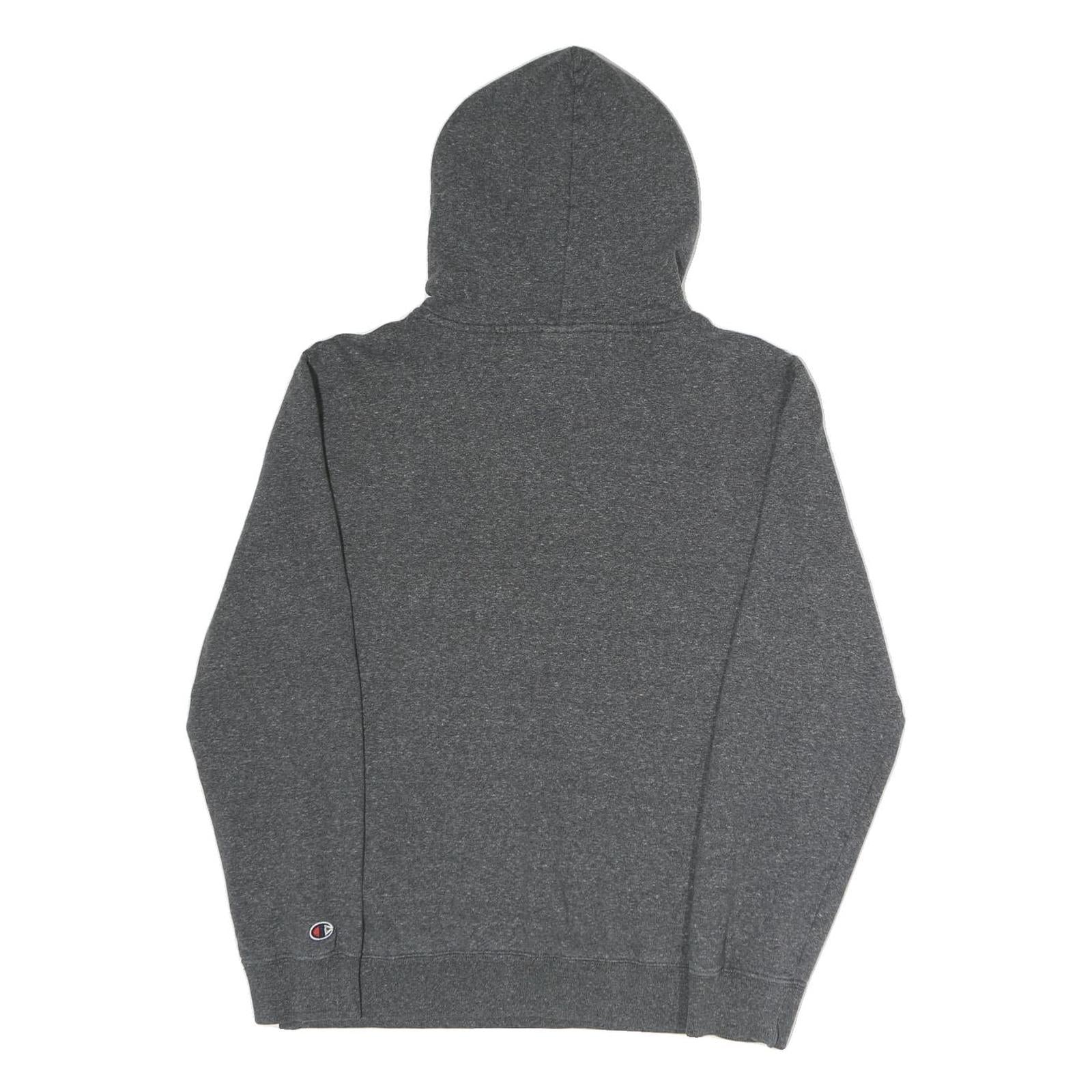 CHAMPION Mens Grey Hoodie S Cotton Blend Pullover Sports Sweatshirt