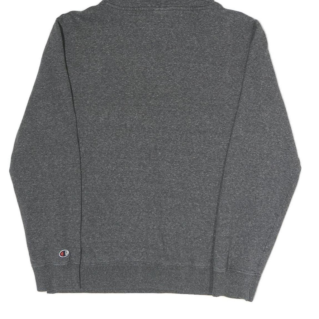 CHAMPION Mens Grey Hoodie S Cotton Blend Pullover Sports Sweatshirt