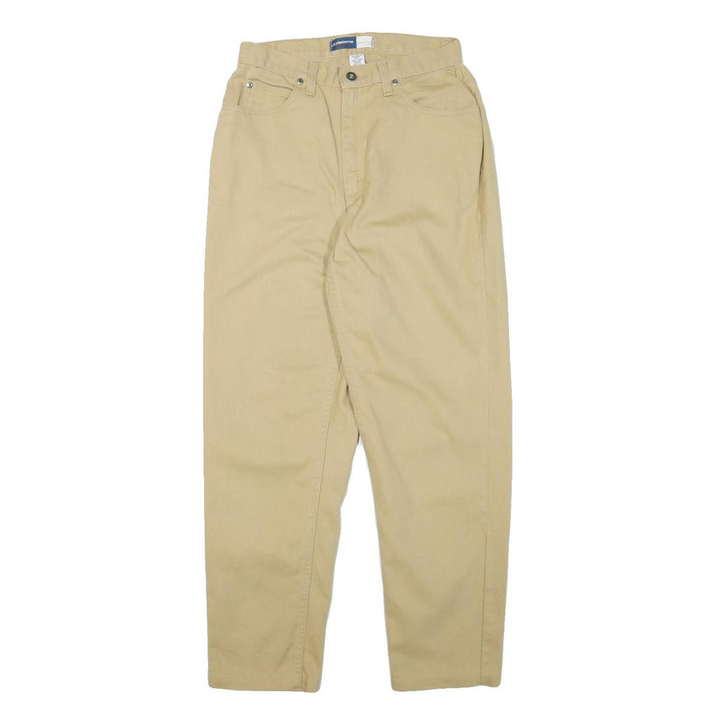 LIZ CLAIBORNE Womens Regular Fit Beige Cotton Blend Jeans W27 L28 Classic Zip