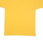 REEBOK Mens Yellow Lakers Basketball Graphic T-Shirt M Short Sleeve Crew Neck