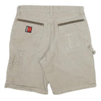 WRANGLER Mens Shorts Beige Casual L W32 Cotton Blend Utility Workwear