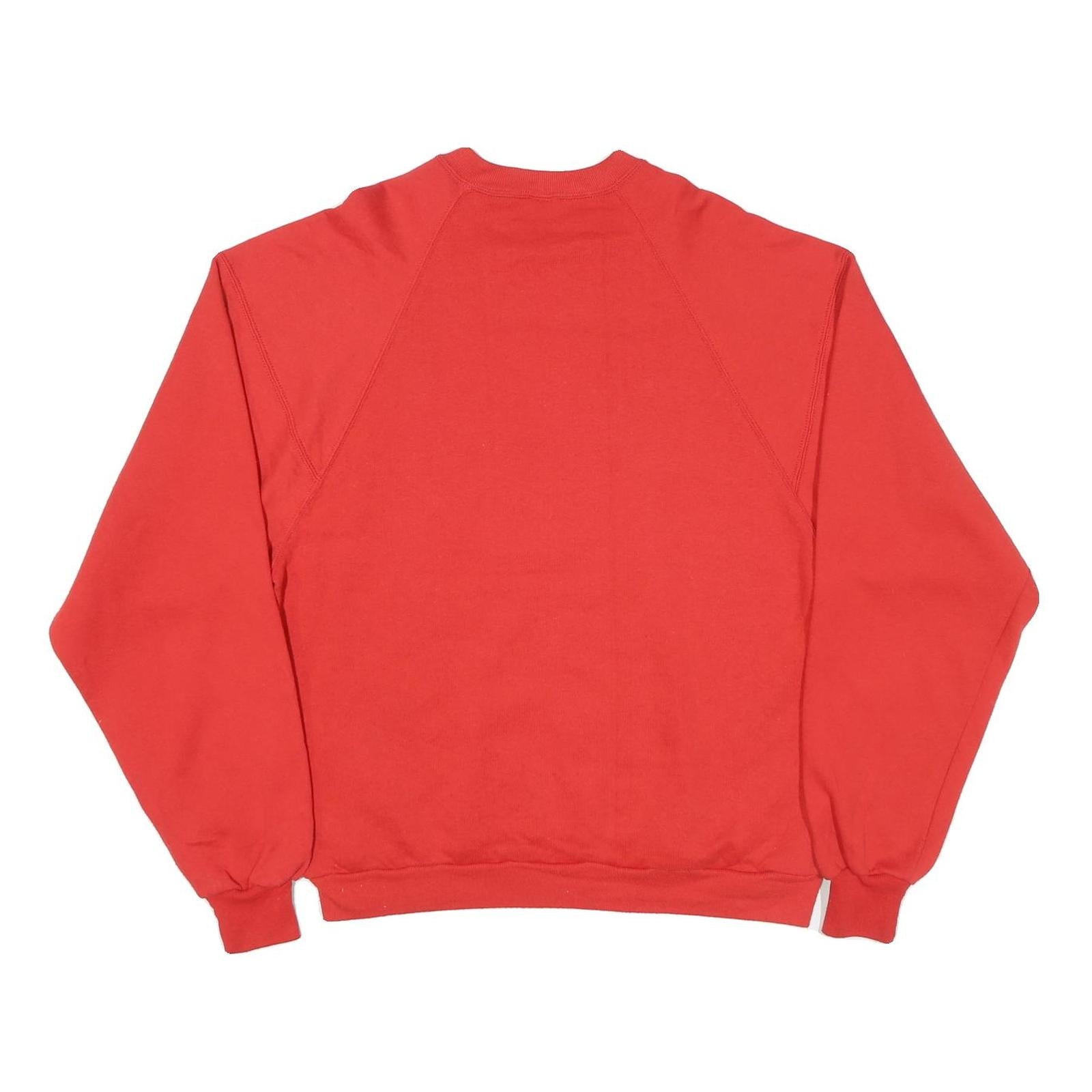 JERZEES Mens Red Colorado Crew Neck XL Cotton Blend Sweatshirt Pullover Casual
