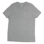 LEVI'S Mens Grey Pocket T-Shirt L Short Sleeve V-Neck Casual Cotton Tee