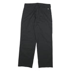 DICKIES Mens Black Cotton Blend Regular Straight Trousers W34 L31 Workwear Zip
