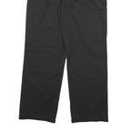 DICKIES Mens Black Cotton Blend Regular Straight Trousers W34 L31 Workwear Zip