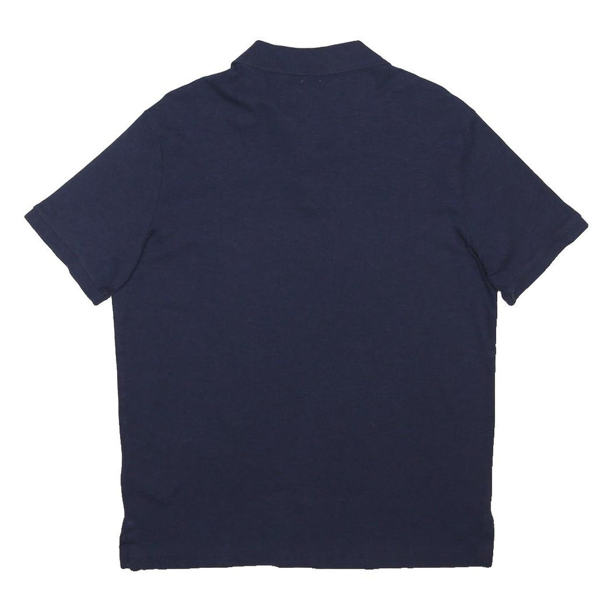POLO RALPH LAUREN Mens Blue Short Sleeve Plain M Cotton Blend Classic Polo Shirt