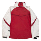 COLUMBIA Insulated Womens Ski Jacket Red Nylon Hooded L