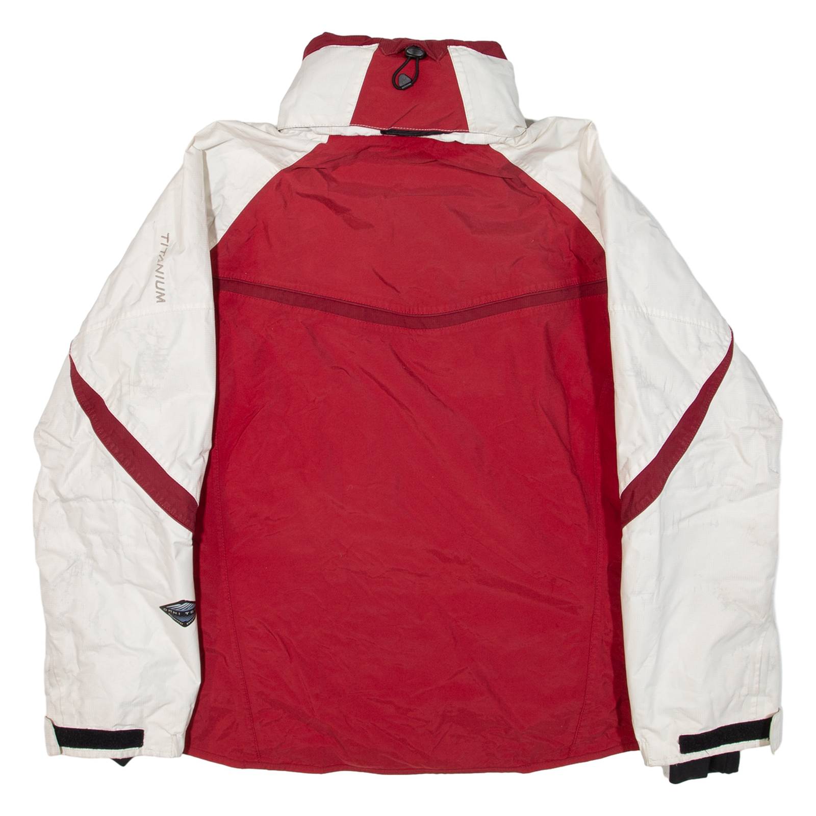 COLUMBIA Insulated Womens Ski Jacket Red Nylon Hooded L