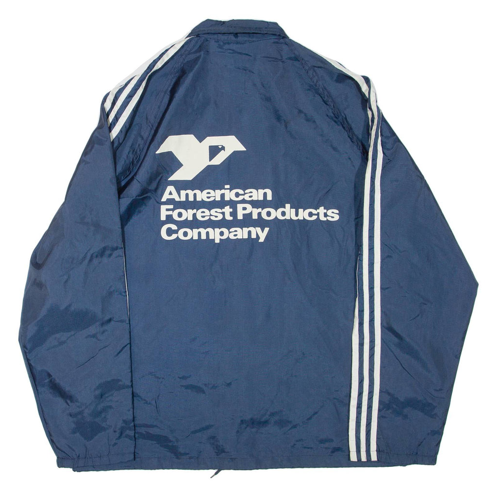 BIRDIE Mens Shell Jacket Blue Nylon USA L