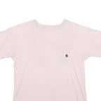 CARHARTT Womens Pink T-Shirt M Short Sleeve Crew Neck Pocket Logo Casual