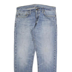 CARHARTT Mens Jeans Blue Regular Straight Denim Light W36 L32 Classic Casual