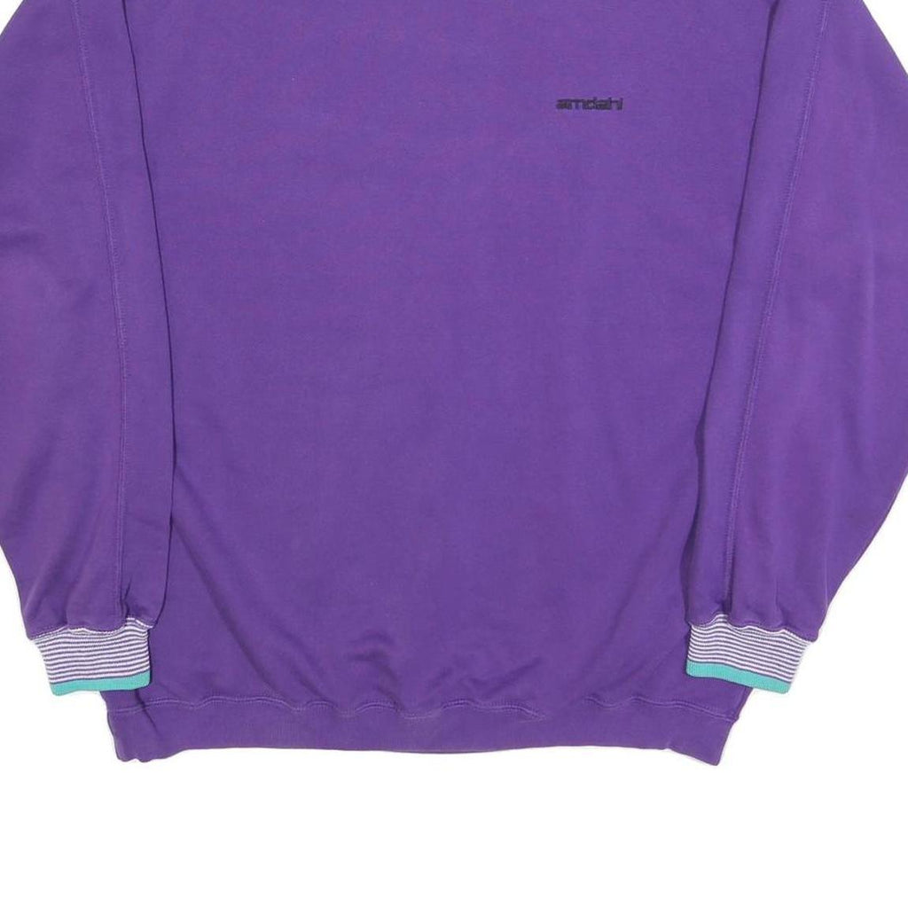 GEAR FOR SPORT Mens Purple Sweatshirt Crew Neck L Cotton Blend Athletic Casual