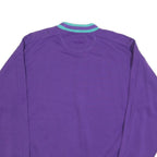 GEAR FOR SPORT Mens Purple Sweatshirt Crew Neck L Cotton Blend Athletic Casual