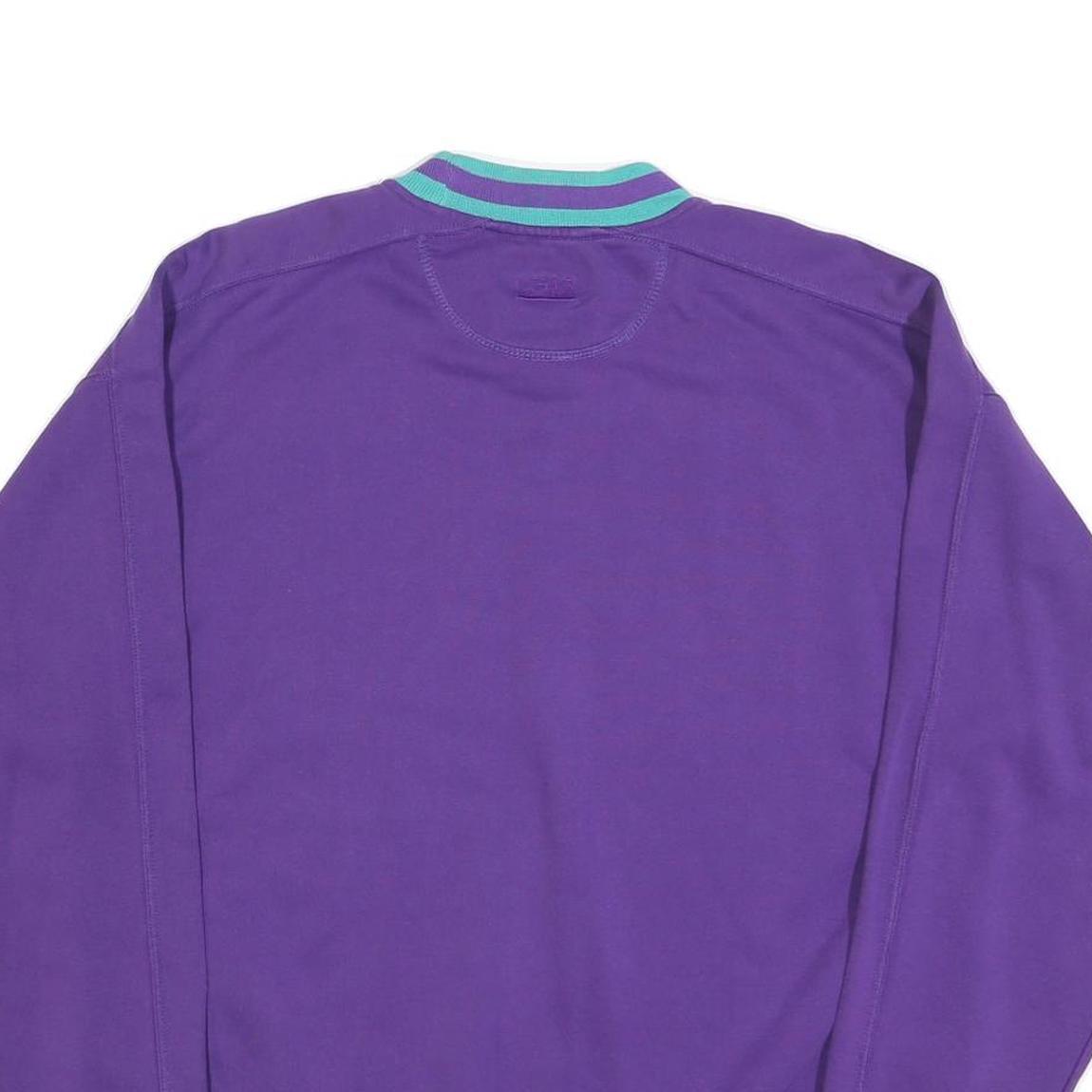 GEAR FOR SPORT Mens Purple Sweatshirt Crew Neck L Cotton Blend Athletic Casual
