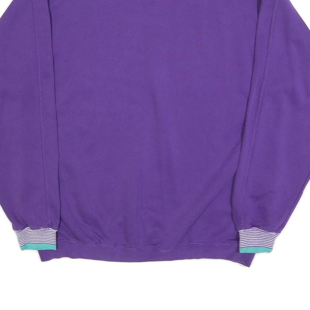 GEAR FOR SPORT Mens Purple Sweatshirt Crew Neck L Cotton Blend Athletic Casual