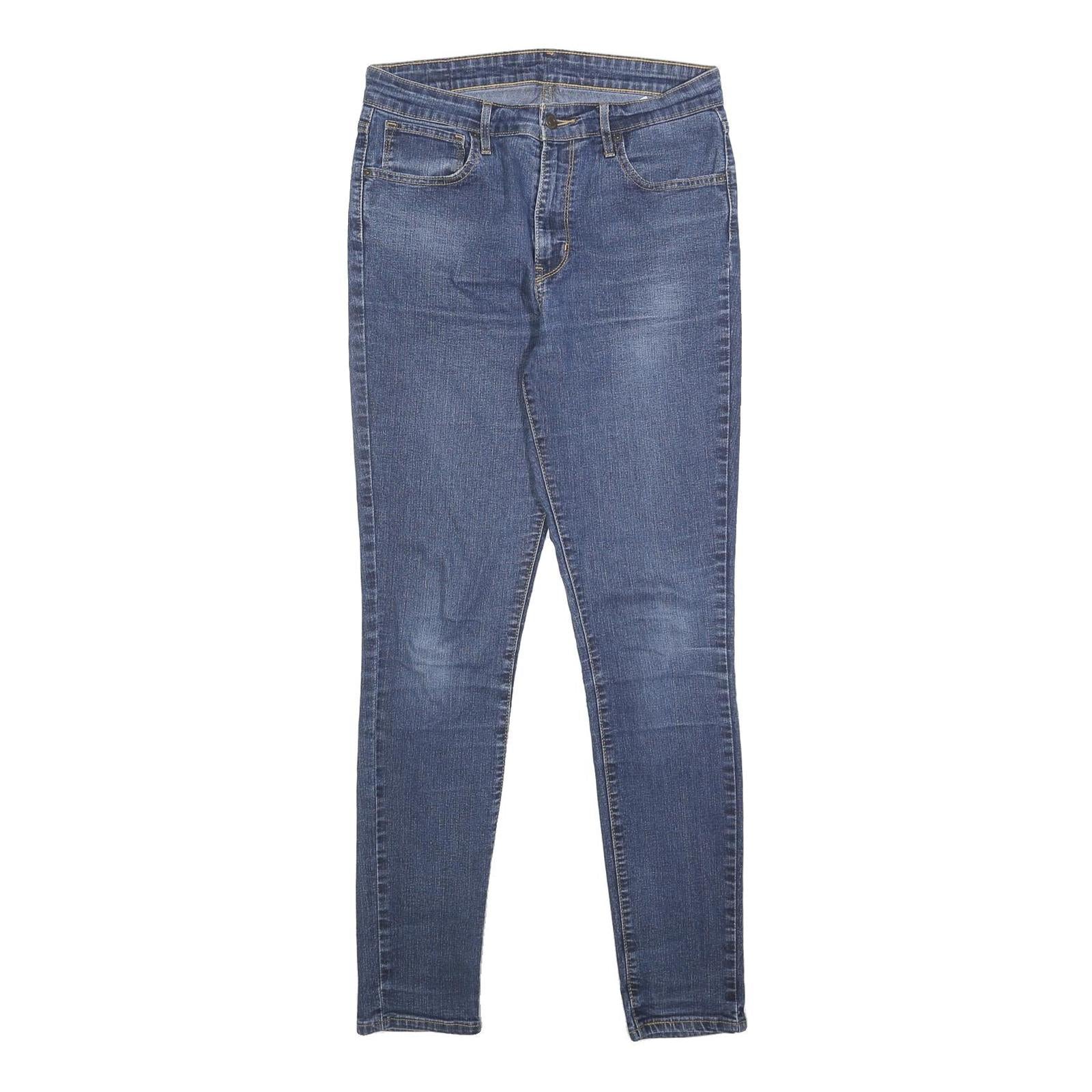 LEVI'S Womens Jeans Blue Slim Skinny Denim Medium W30 L32 Classic Zip Fastening