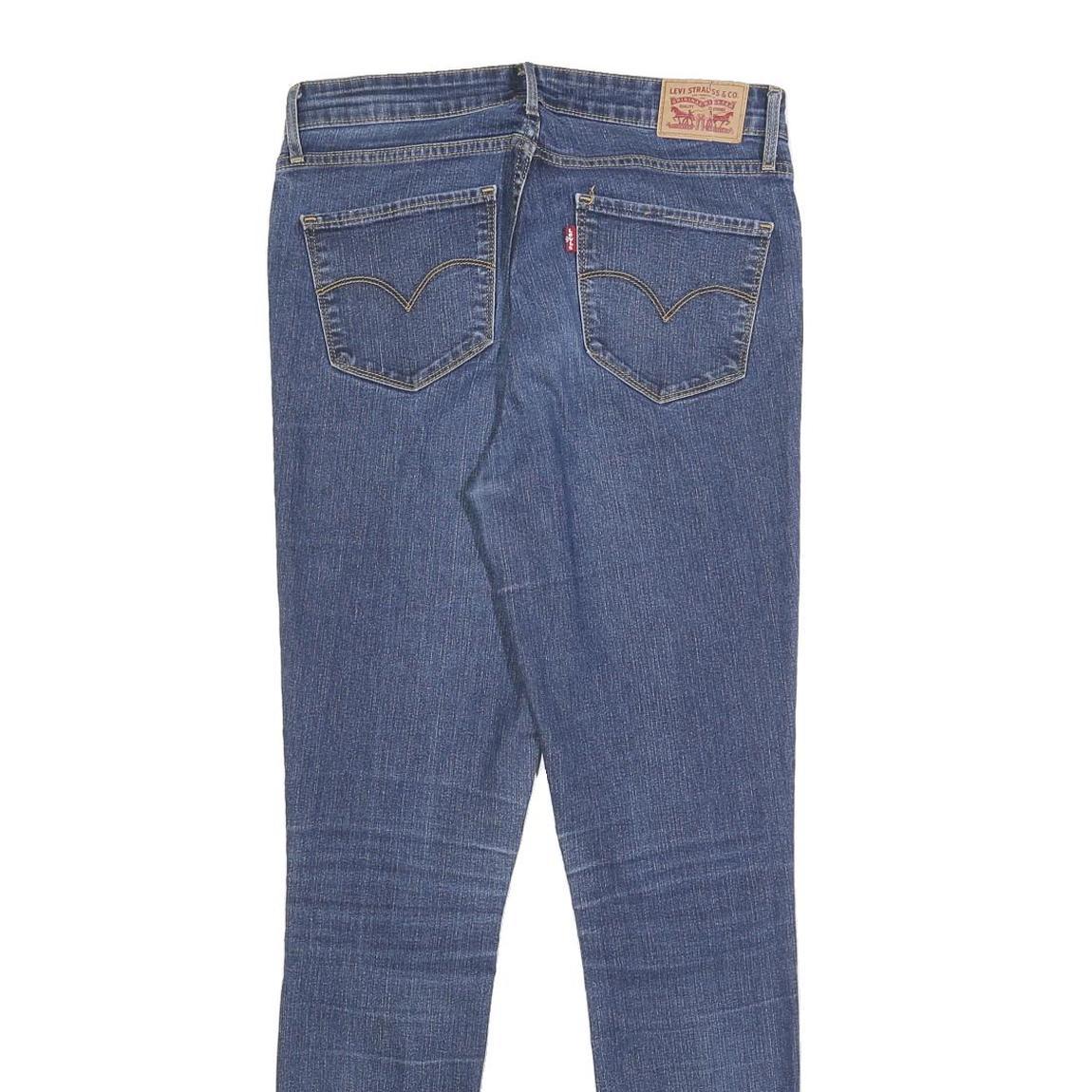 LEVI'S Womens Jeans Blue Slim Skinny Denim Medium W30 L32 Classic Zip Fastening