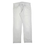 CARHARTT Mens Jeans White Relaxed Straight Denim Light W38 L34 Workwear