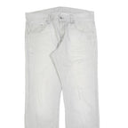 CARHARTT Mens Jeans White Relaxed Straight Denim Light W38 L34 Workwear