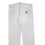 CARHARTT Mens Jeans White Relaxed Straight Denim Light W38 L34 Workwear