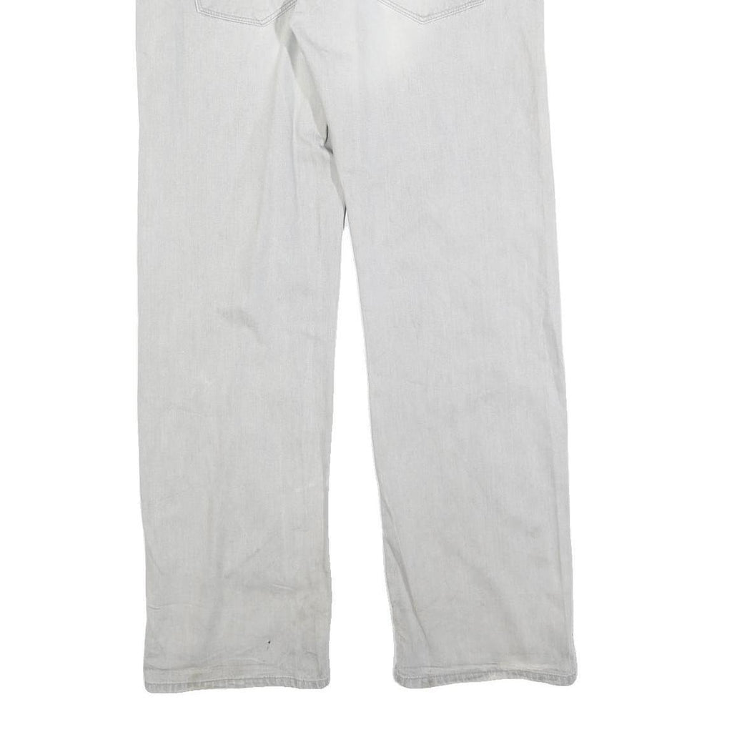 CARHARTT Mens Jeans White Relaxed Straight Denim Light W38 L34 Workwear