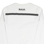 PUMA Mens White Cotton Blend Crew Neck S Printed Logo Sweatshirt