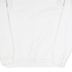PUMA Mens White Cotton Blend Crew Neck S Printed Logo Sweatshirt