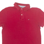 TOMMY HILFIGER Mens Polo Shirt Red M