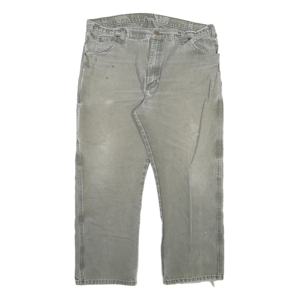 DICKIES Mens Regular Fit Workwear Jeans Grey Denim W40 L30 Durable Comfort