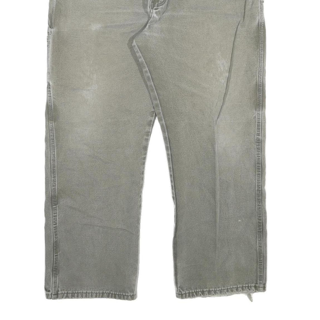 DICKIES Mens Regular Fit Workwear Jeans Grey Denim W40 L30 Durable Comfort