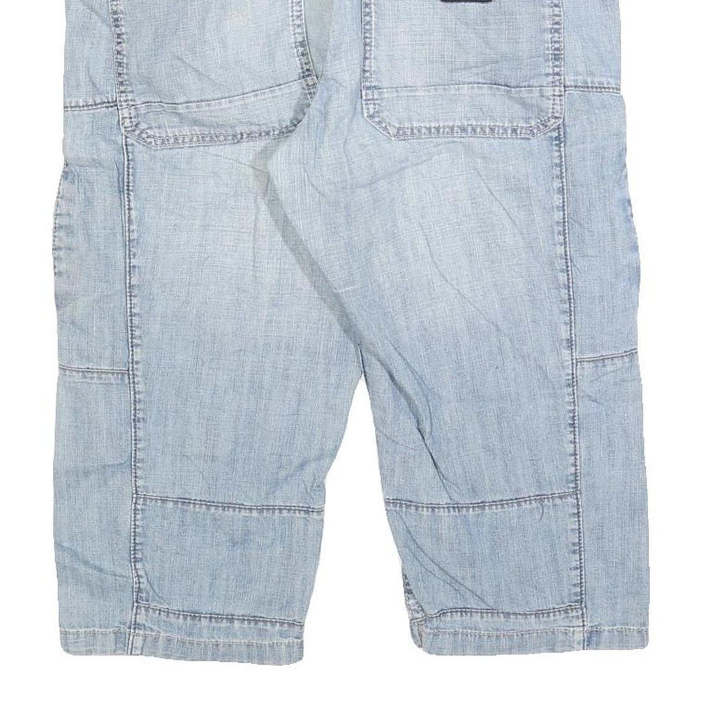 ANGELO LITRICO Mens Light Blue Denim Casual Shorts M W32 Cotton Blend