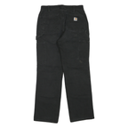 CARHARTT Womens Loose Black Denim W28 L28 Workwear Cotton Blend Zip Jeans